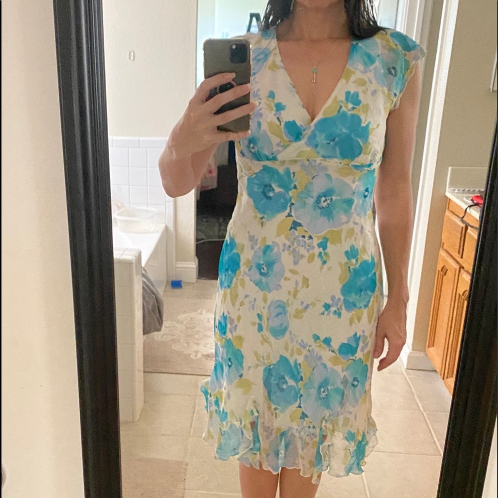 Women’s sheer dress with slip